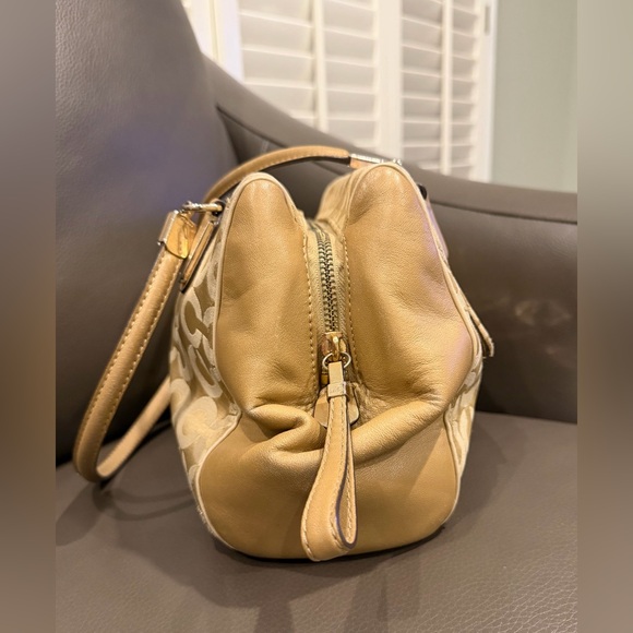 Coach Madeline East West Op Art Sateen Shoulder Bag Handbag - Picture 7 of 8